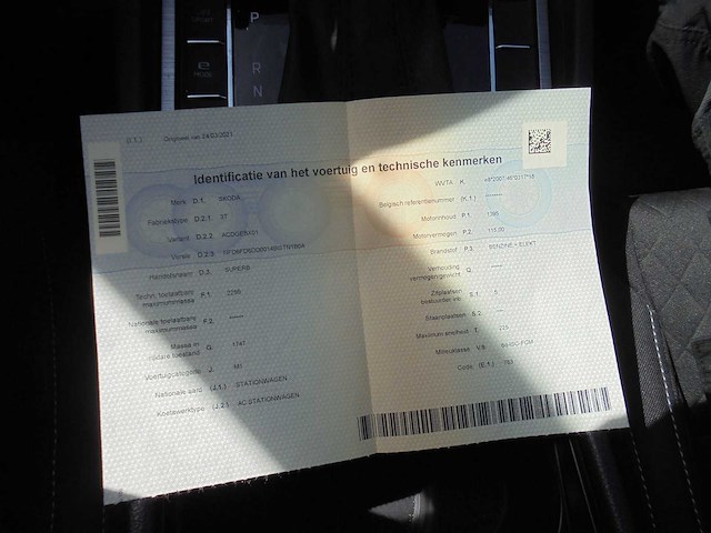 Skoda - 2021 - superb combi - 1.4 tsi iv bnsedplus - belgie - afbeelding 2 van  16
