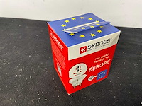 Skross world to europe reisadapter (3x) - afbeelding 4 van  4