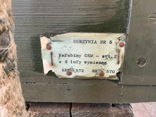 Skrzynia nr. 5 poolse militaire transportkisten (10x) - afbeelding 1 van  5