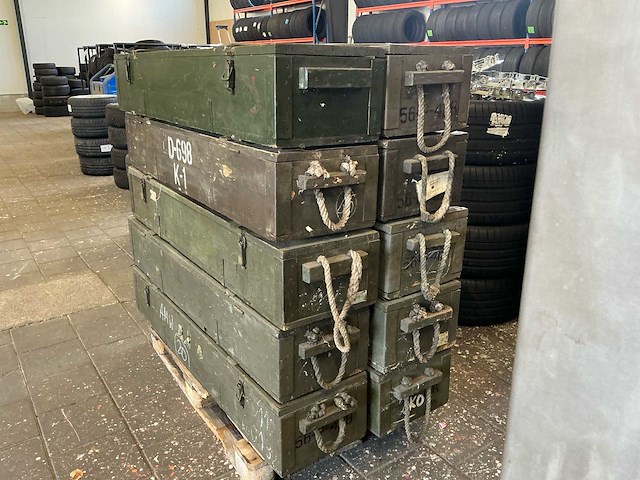 Skrzynia nr. 5 poolse militaire transportkisten (10x) - afbeelding 3 van  5