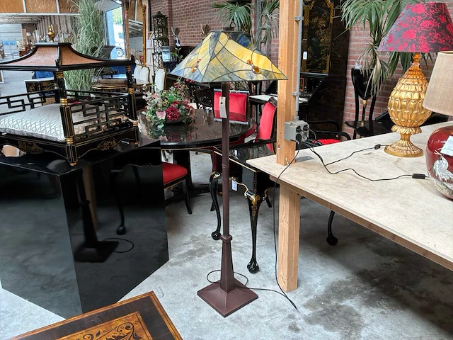 Sky blue floorlamp tiffany - afbeelding 2 van  7