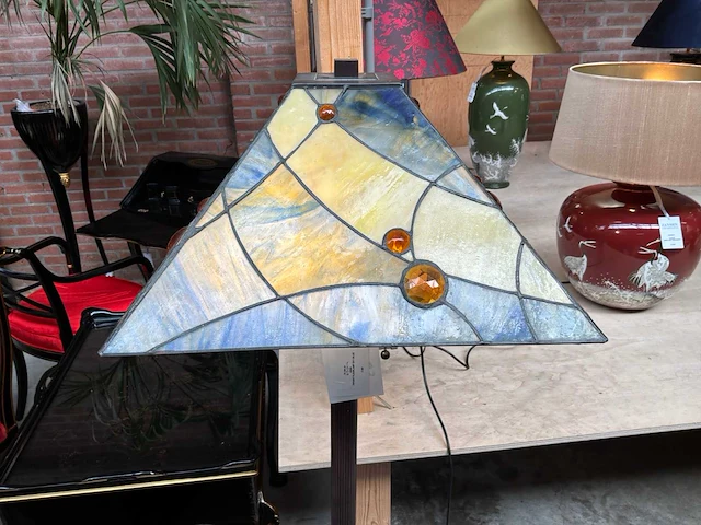 Sky blue floorlamp tiffany - afbeelding 4 van  7