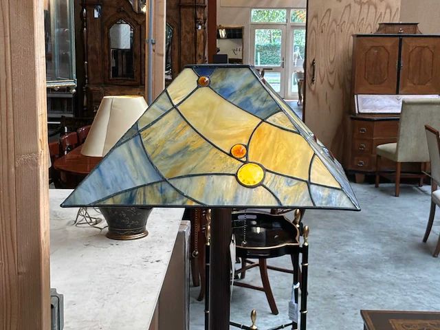 Sky blue floorlamp tiffany - afbeelding 6 van  7