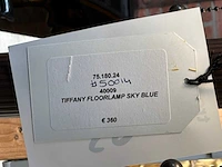 Sky blue floorlamp tiffany - afbeelding 7 van  7