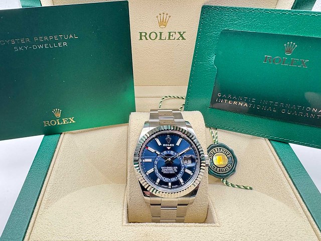 Sky-dweller 336934 | blue dial | 2025 | full set - afbeelding 3 van  12