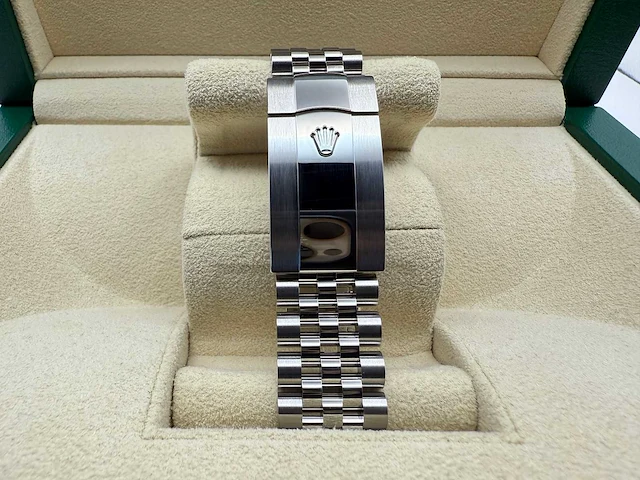 Sky-dweller | 336934 | green dial | jubilee | like new - afbeelding 8 van  12