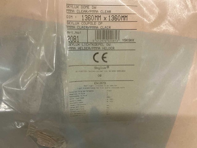Skylux licht koepel 140x140cm - afbeelding 8 van  9