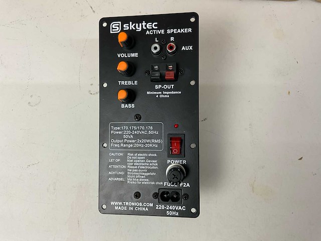 Skytec 170.175/170.176 speaker inbouwversterker (10x) - afbeelding 2 van  5