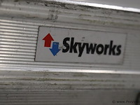 Skyworks schuifladder/trekladder met touw 2x20 sporten - afbeelding 3 van  6