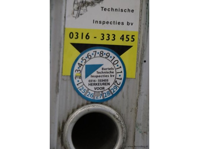 Skyworks schuifladder/trekladder met touw 2x20 sporten - afbeelding 4 van  6