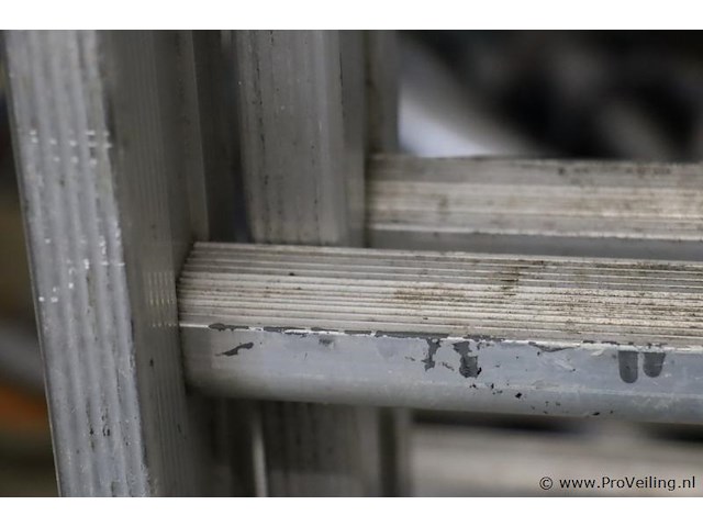 Skyworks schuifladder/trekladder met touw 2x20 sporten - afbeelding 6 van  6