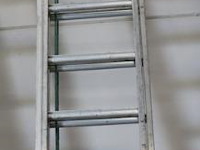 Skyworks schuifladder/trekladder met touw e 2x16 sporten - afbeelding 1 van  8