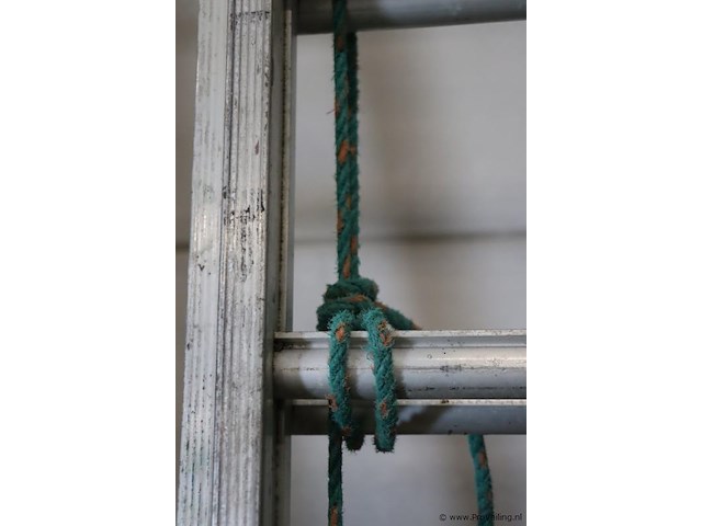 Skyworks schuifladder/trekladder met touw e 2x16 sporten - afbeelding 2 van  8