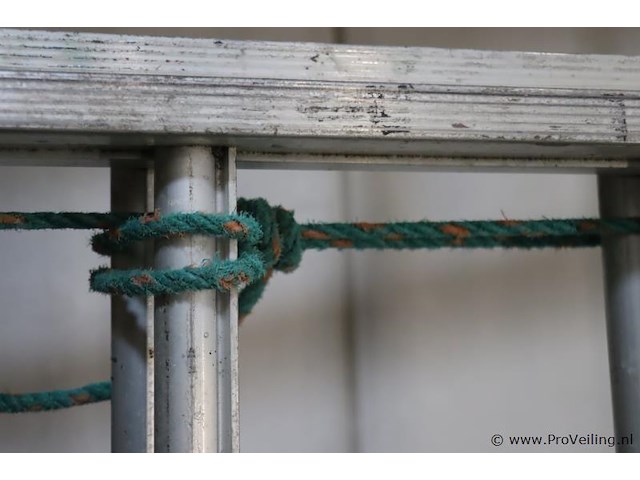 Skyworks schuifladder/trekladder met touw e 2x16 sporten - afbeelding 3 van  8