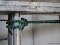 Skyworks schuifladder/trekladder met touw e 2x16 sporten - afbeelding 3 van  8