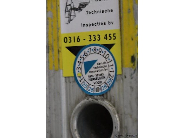 Skyworks schuifladder/trekladder met touw e 2x16 sporten - afbeelding 6 van  8