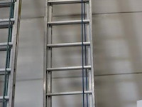 Skyworks schuifladder/trekladder met touw e 2x20 sporten - afbeelding 1 van  6