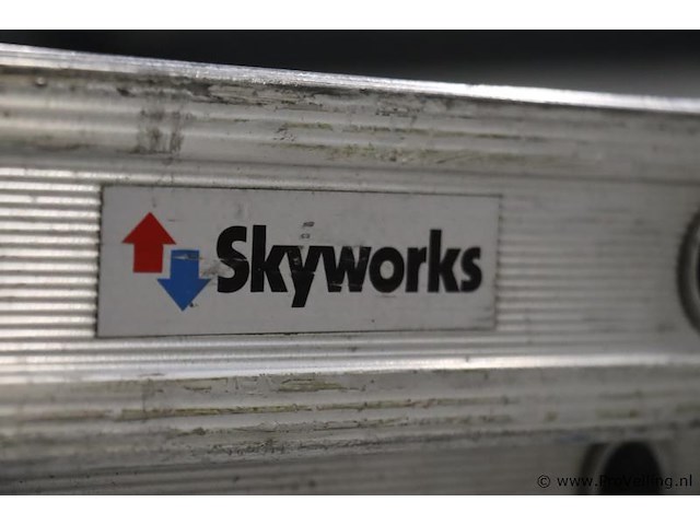 Skyworks schuifladder/trekladder met touw e 2x20 sporten - afbeelding 4 van  6