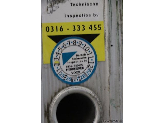 Skyworks schuifladder/trekladder met touw e 2x20 sporten - afbeelding 4 van  7