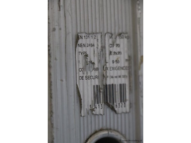 Skyworks schuifladder/trekladder met touw e 2x20 sporten - afbeelding 5 van  7