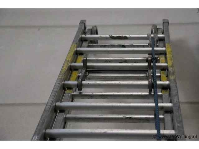Skyworks schuifladder/trekladder met touw e 2x20 sporten - afbeelding 6 van  7
