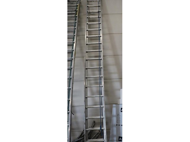 Skyworks schuifladder/trekladder met touw e 2x20 sporten - afbeelding 1 van  6