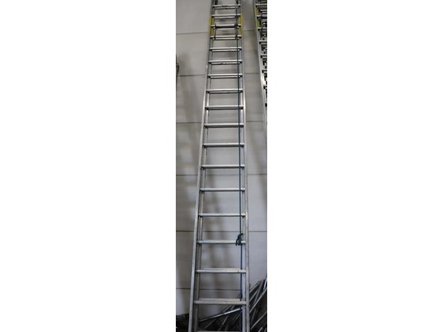 Skyworks schuifladder/trekladder met touw e 2x20 sporten - afbeelding 1 van  7
