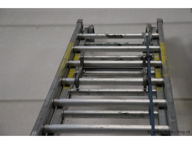 Skyworks schuifladder/trekladder met touw e 2x20 sporten - afbeelding 6 van  7