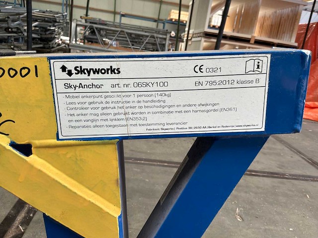 Skyworks sky-anchor mobiel ankerpunt - afbeelding 5 van  6