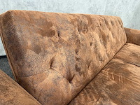 Slaapbank met armleuningen - kunstsuède - afbeelding 4 van  5