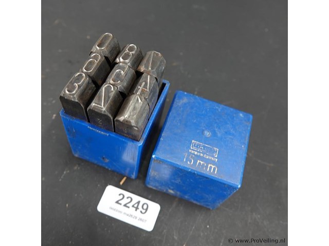 Slagcijferset van 15 mm - afbeelding 2 van  5