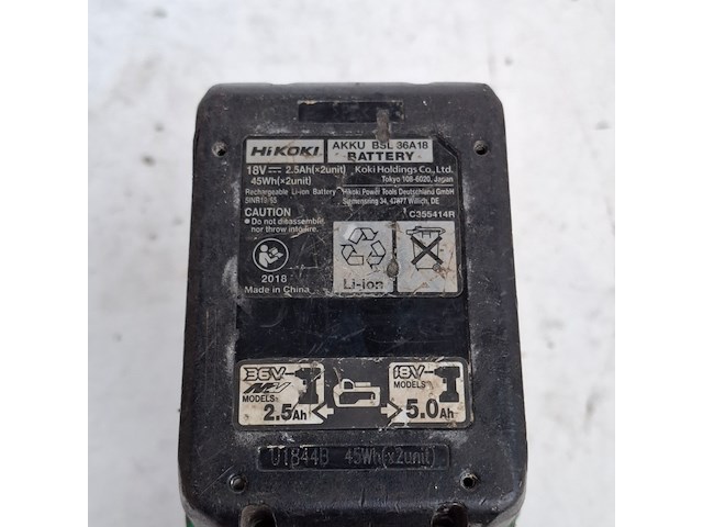 Slagmoeraanzetter accu ¾" 1000nm, hitachi, wr36da, 2019 - afbeelding 2 van  15