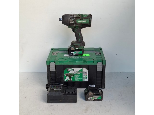 Slagmoeraanzetter accu ¾" 1000nm hitachi, wr36da, bouwjaar 2019 - afbeelding 1 van  15