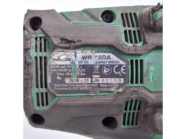 Slagmoeraanzetter accu ¾" 1000nm hitachi, wr36da, bouwjaar 2019 - afbeelding 14 van  15
