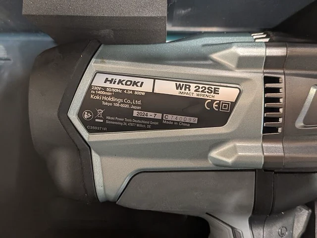 Slagmoeraanzetter, hikoki, wr 22se, (incl. gereedschapskoffer) - afbeelding 4 van  5