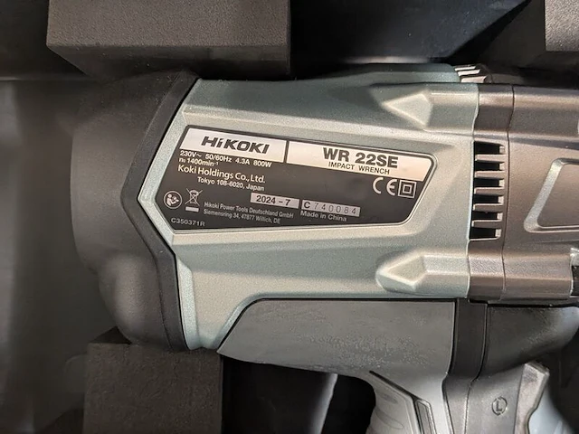 Slagmoeraanzetter, hikoki, wr 22se, (incl. gereedschapskoffer) - afbeelding 4 van  5