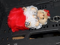 Sleutelhanger beertje pluche 3 stuks in b12 - afbeelding 5 van  5
