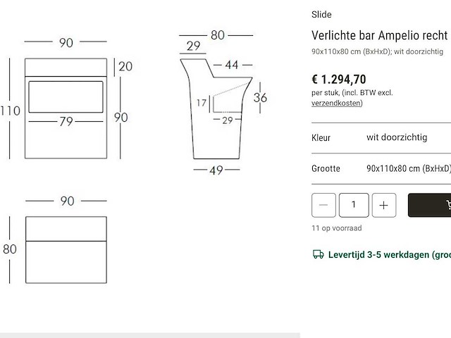 Slide studio jumbo design barmeubel - afbeelding 6 van  18