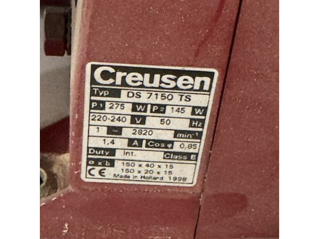 Slijpmachine creusen, ds7150ts - afbeelding 2 van  2