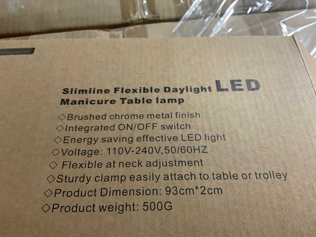 Slimline ks-ptl003 manicure led tafellamp (5x) - afbeelding 1 van  2