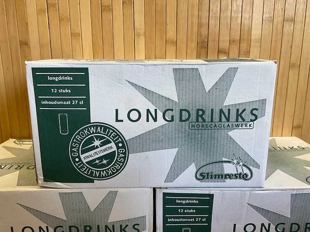 Slimresto longdrink glas - 27 cl (36x) - afbeelding 3 van  5