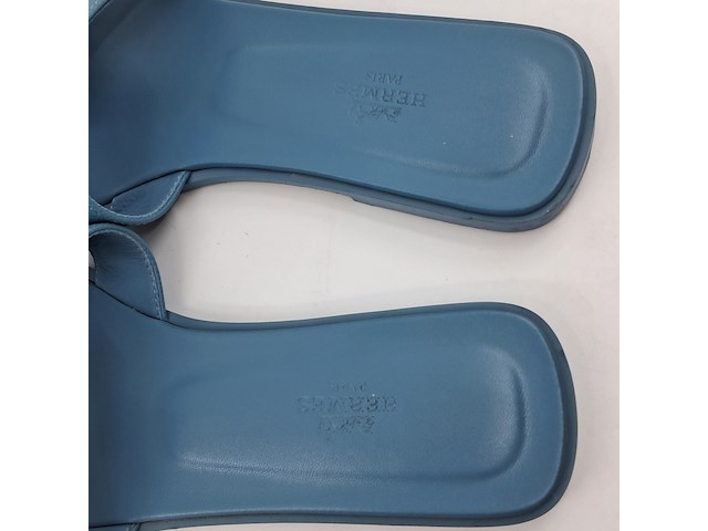 Slippers, hermès, blauw, maat 39,5 - afbeelding 2 van  10