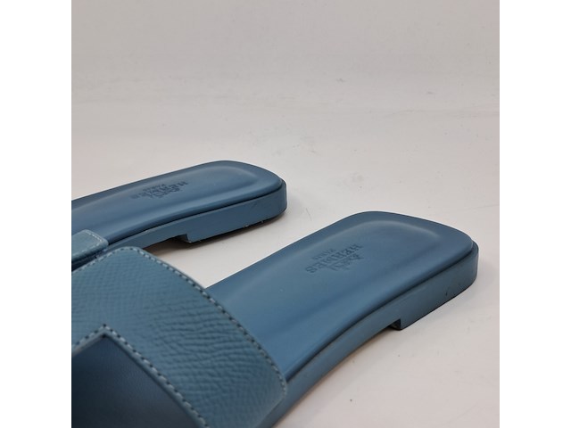 Slippers, hermès, blauw, maat 39,5 - afbeelding 4 van  10