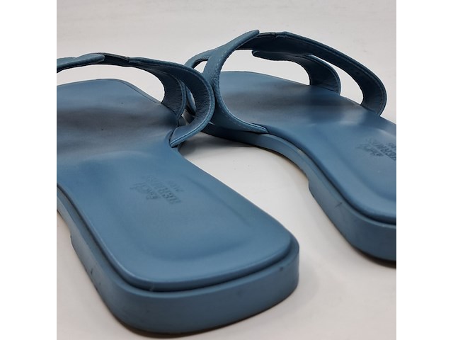 Slippers, hermès, blauw, maat 39,5 - afbeelding 5 van  10
