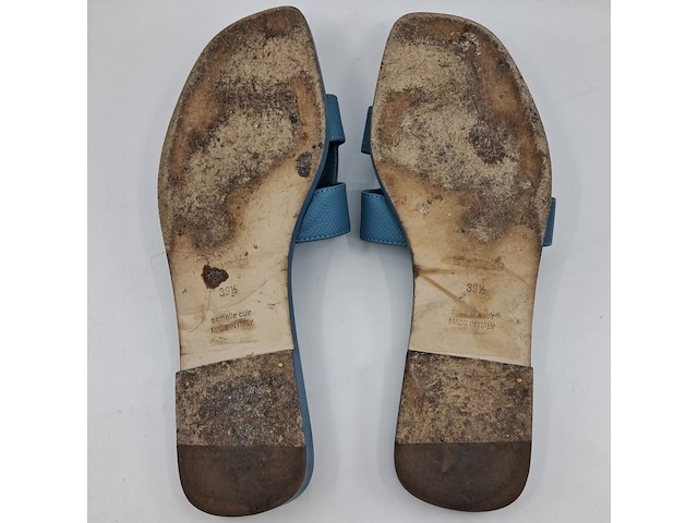 Slippers, hermès, blauw, maat 39,5 - afbeelding 7 van  10