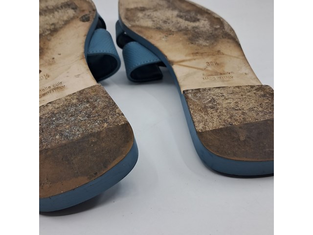 Slippers, hermès, blauw, maat 39,5 - afbeelding 8 van  10