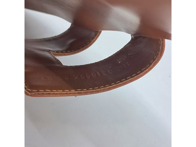 Slippers, hermès, bruin, maat 38,5 - afbeelding 2 van  10