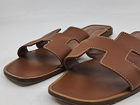 Slippers, hermès, bruin, maat 38,5 - afbeelding 3 van  10