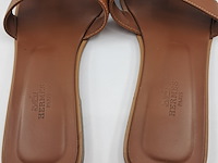 Slippers, hermès, bruin, maat 38,5 - afbeelding 5 van  10