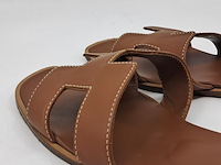 Slippers, hermès, bruin, maat 38,5 - afbeelding 6 van  10